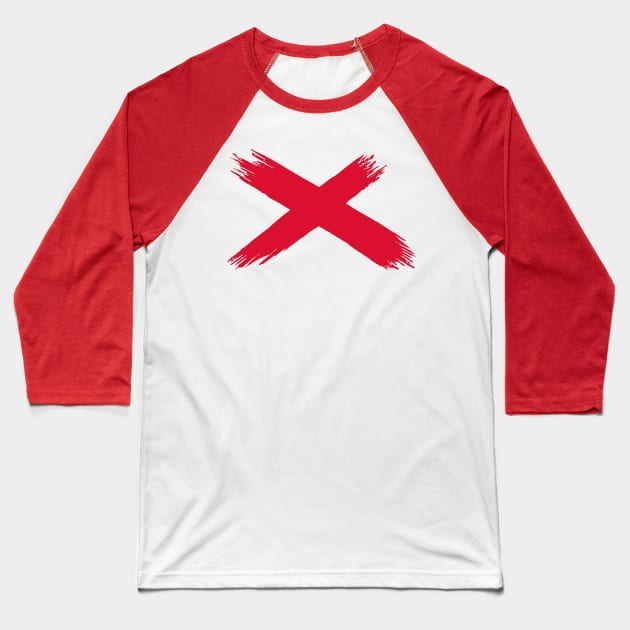 X (Red) Baseball T-Shirt by GiMETZCO!